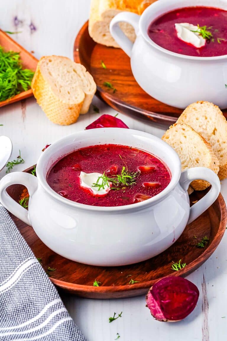 Polish Beet Soup Recipe (Borscht Czerwony)
