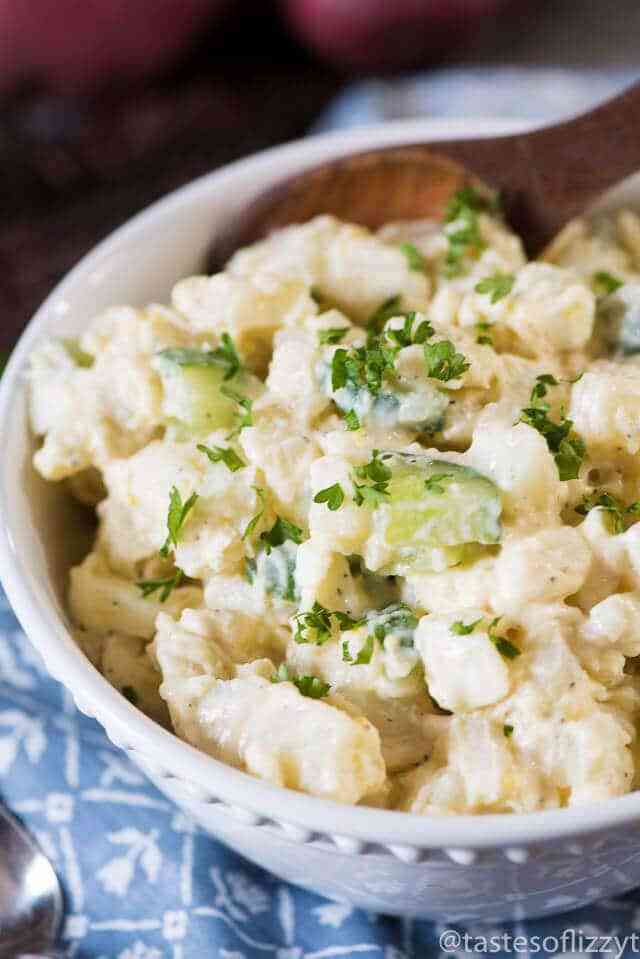 Potato salad with Hard Boiled Eggs and cucumbers