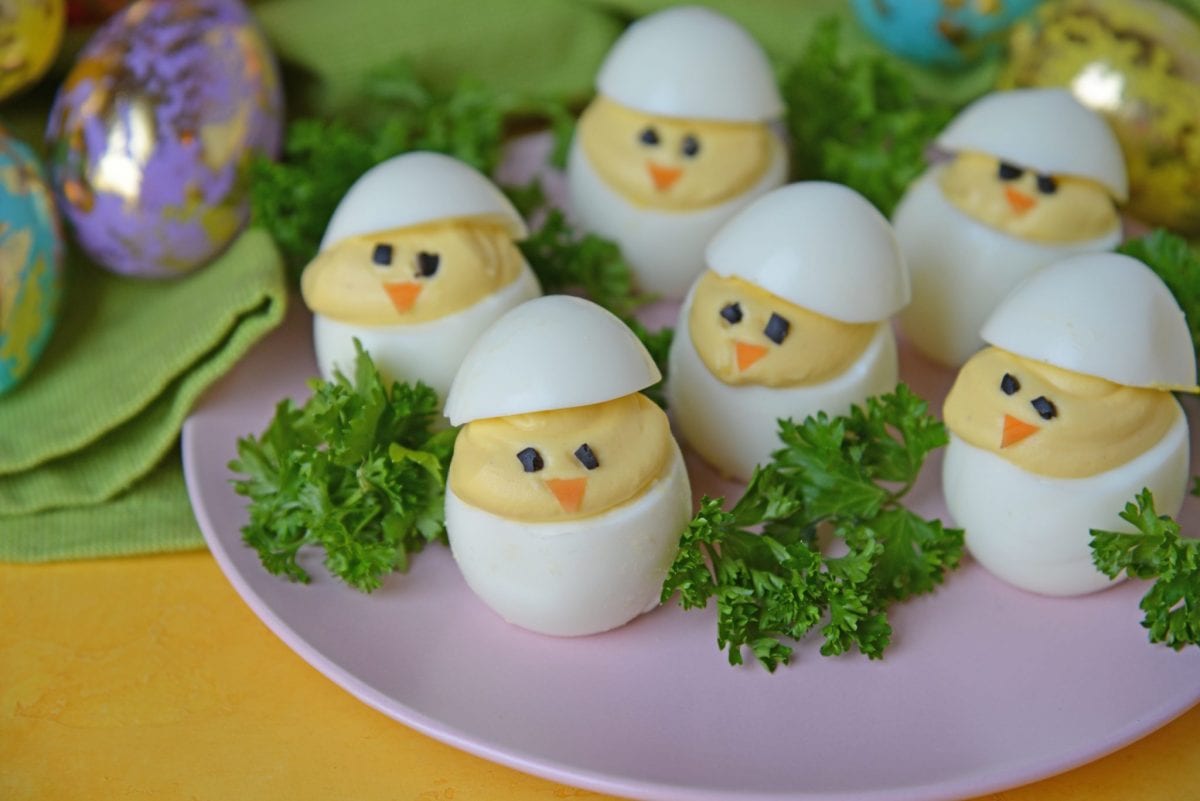 Deviled Eggs Baby Chicks for Easter