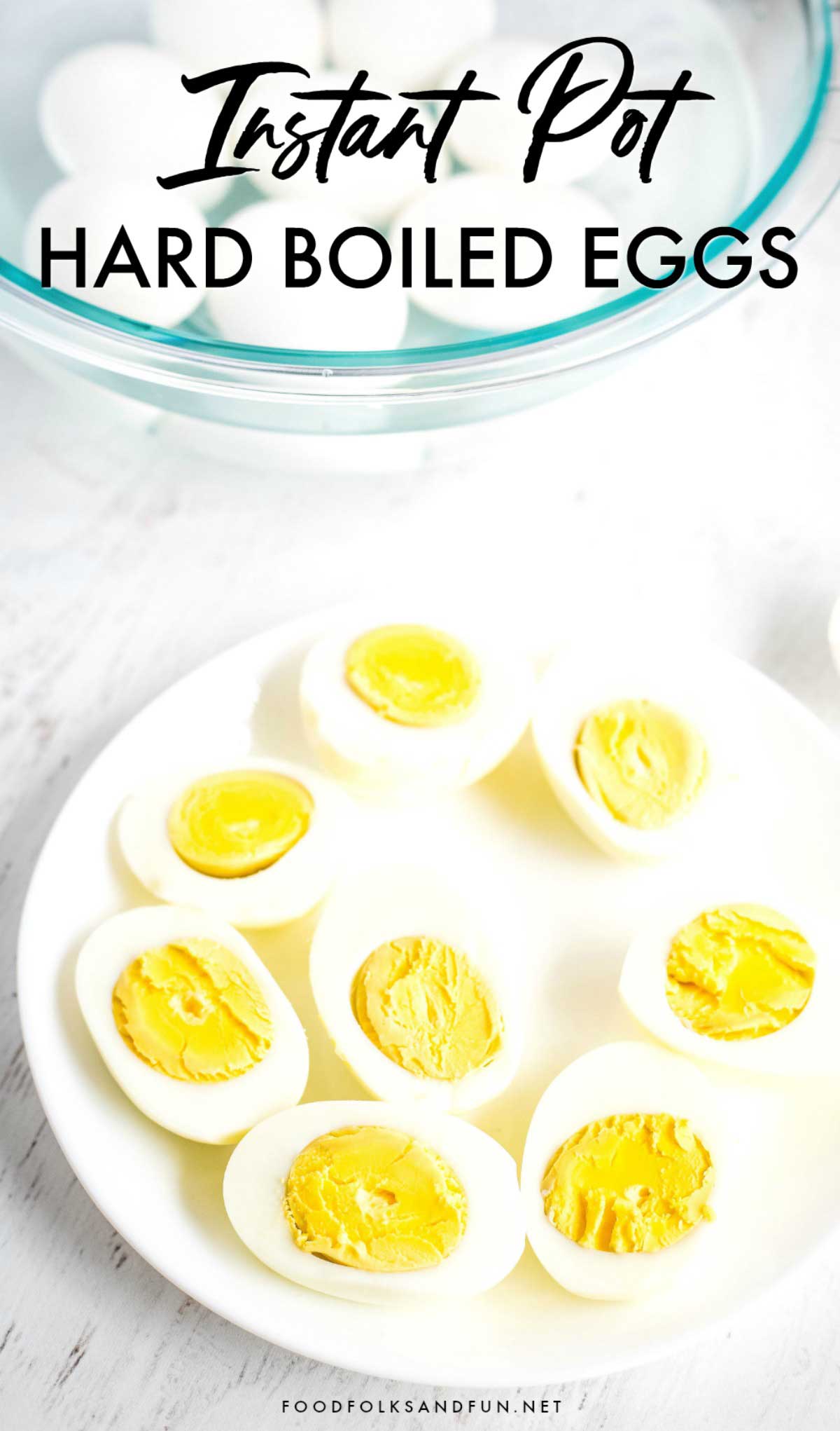 A close-up of hard-boiled eggs on a plate