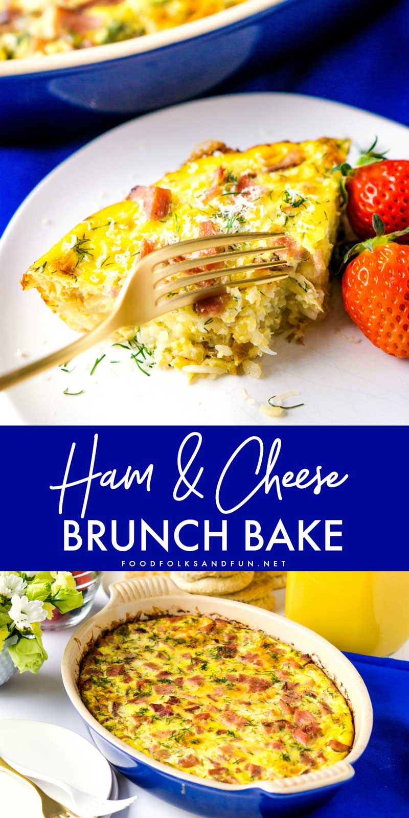 This Sherry, Ham and Cheese Brunch Bake is an easy main dish for brunch. It’s layered with so much flavor and you can make it ahead of time, too.
#brunch #breakfast #casserole #ham #cheese #comfortfood #eggs  via @foodfolksandfun