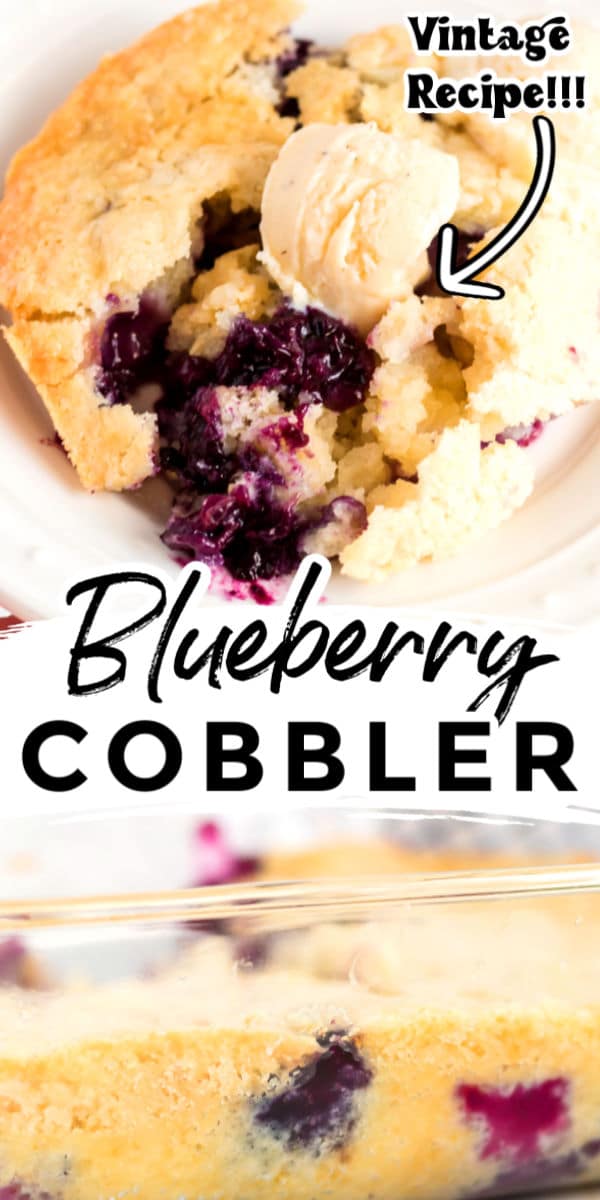 This Texas-Style Blueberry Cobbler recipe is just as much about the blueberries as it is about the cake! The cake bakes beautifully around the blueberries and it develops these crispy, buttery edges that you’ll end up dreaming about! via @foodfolksandfun