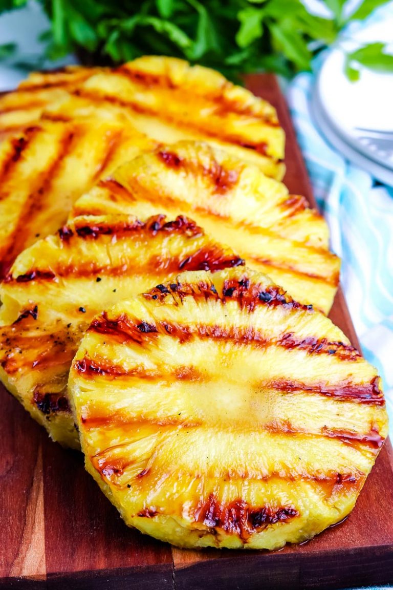 Grilled Pineapple Recipe with Brown Sugar and Honey