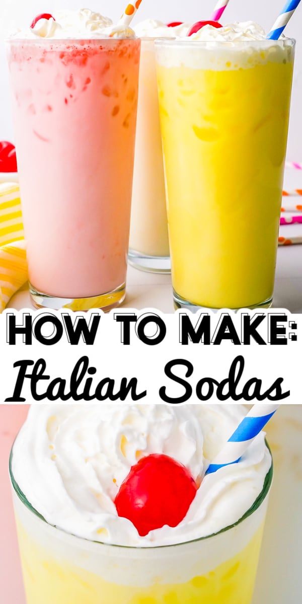 Italian Sodas are fun and easy drinks to customize. Let me show you how to make Italian soda at home with just 3 ingredients: sweet syrups, half-and-half, and club soda.  via @foodfolksandfun