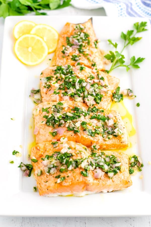 Baked Salmon with Lemon Sauce in just 20 minutes!