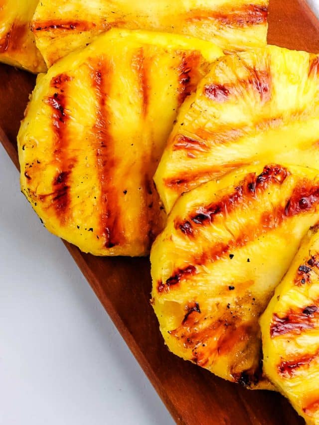 Grilled Pineapple Recipe with Brown Sugar and Honey Story