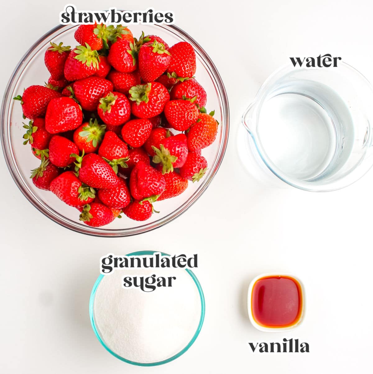 All of the ingredients needed to make this recipe with text overlay for Pinterest.