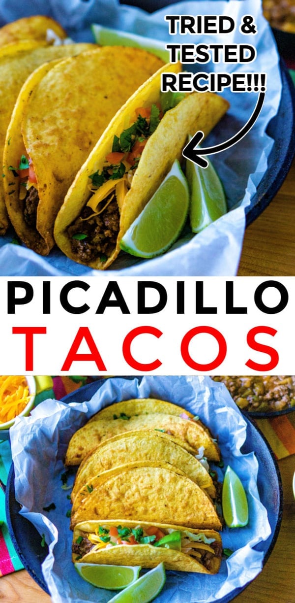 This Picadillo Tacos recipe (Tacos de Picadillo) makes crispy ground beef and potato tacos that are so easy to make. This recipe serves 10 and costs $11.14 to make. That's just $1.11 per serving!  via @foodfolksandfun