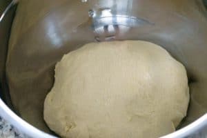 Place the dough in a greased bowl and let it rise untill doubles in size, about 60 minutes.