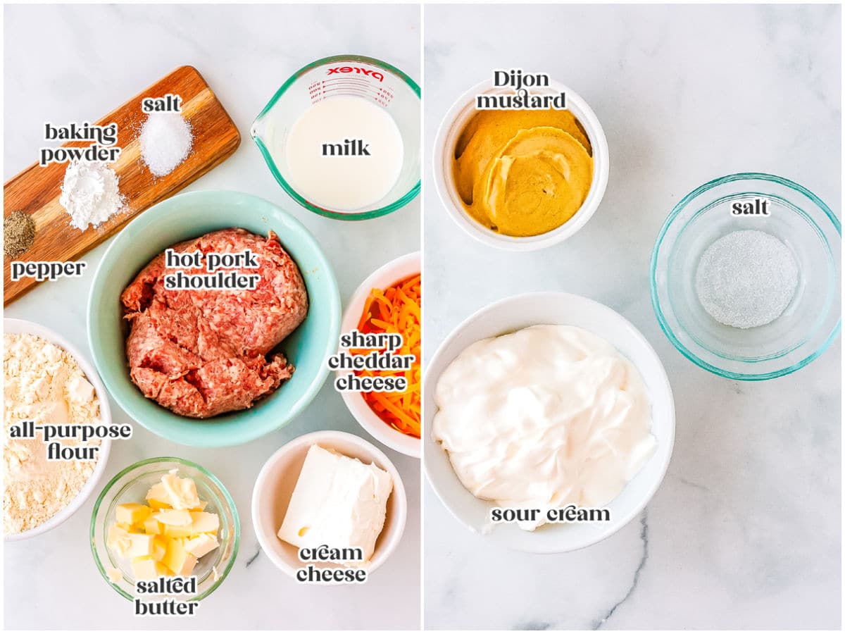 The ingredients with text overlay labeling each.
