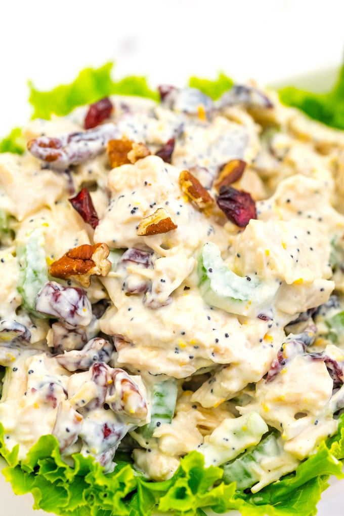 Cranberry Chicken Salad with Pecans for Sandwiches