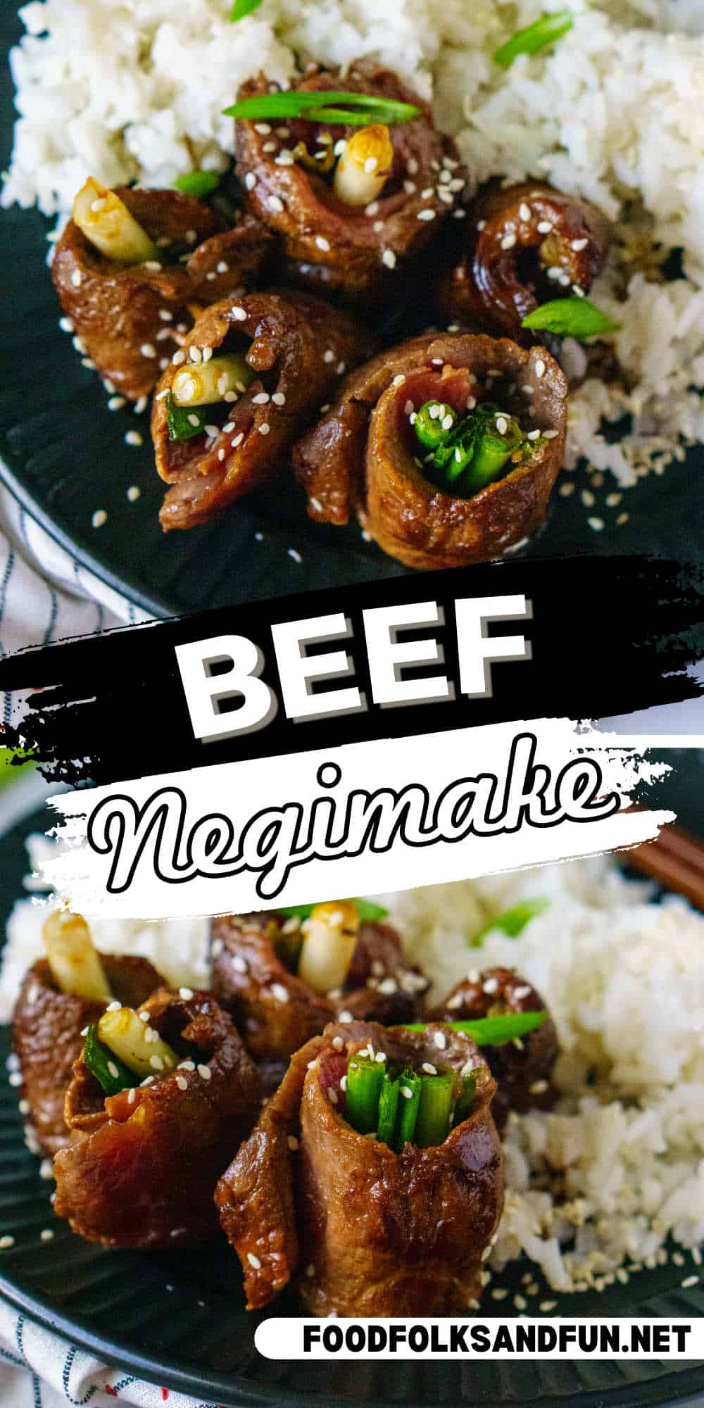 Unleash a burst of Japanese flavor! Juicy beef & fresh scallions spiral in these easy-to-make Beef Negimaki rolls. Appetizer or main course, they're always a hit. via @foodfolksandfun