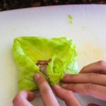 Process shot of how to make Golumpki Stuffed Polish Cabbage