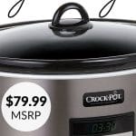 The Crock-Pot giveaway image with text overlay for social media.