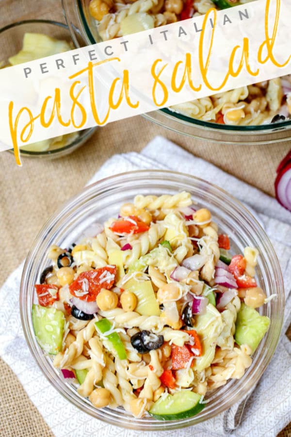 This Italian Pasta Salad recipe has all of the elements of a Chopped Italian Salad but in pasta salad form: abundant veggies, fresh cheeses, and a sweet and zesty Italian dressing. via @foodfolksandfun