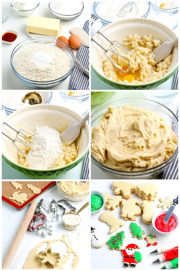A picture collage of the recipe steps with text overlay for Pinterest.