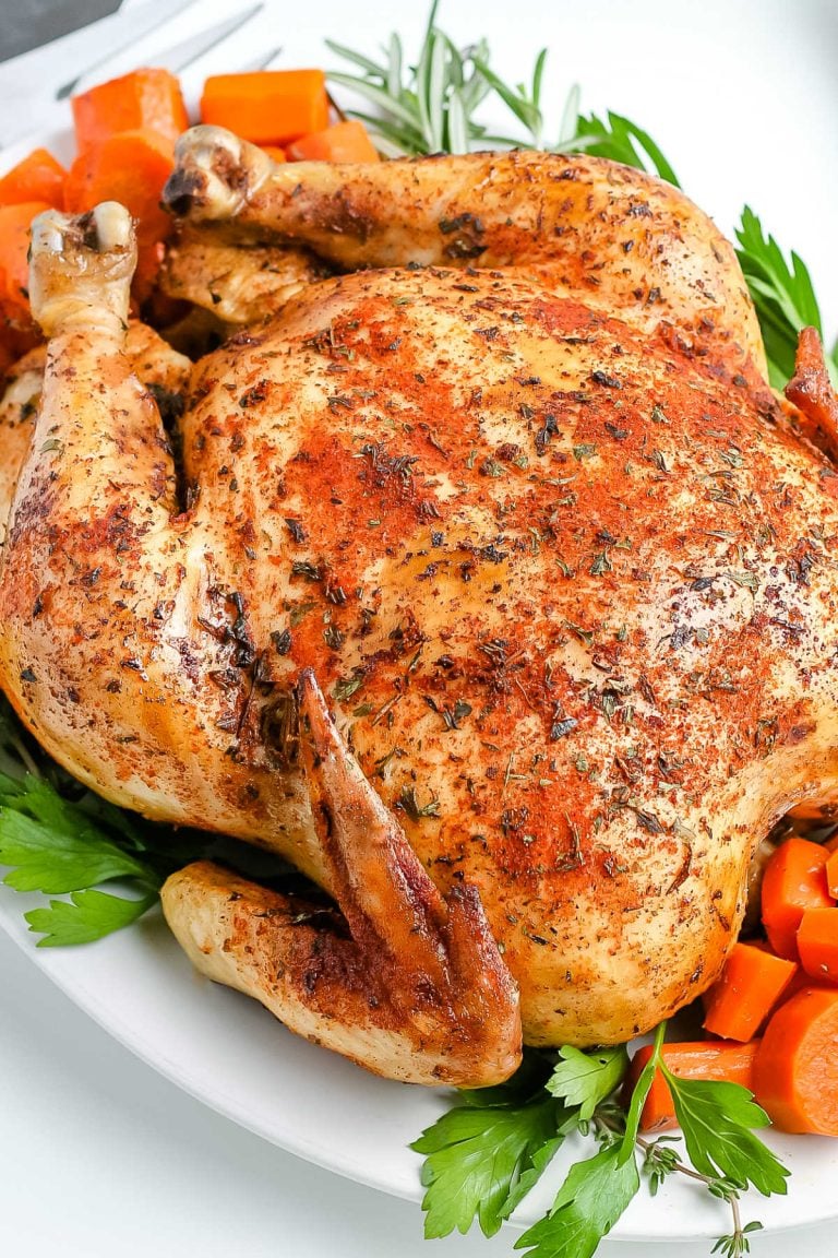 Whole Chicken Crock Pot Recipe • Food Folks and Fun
