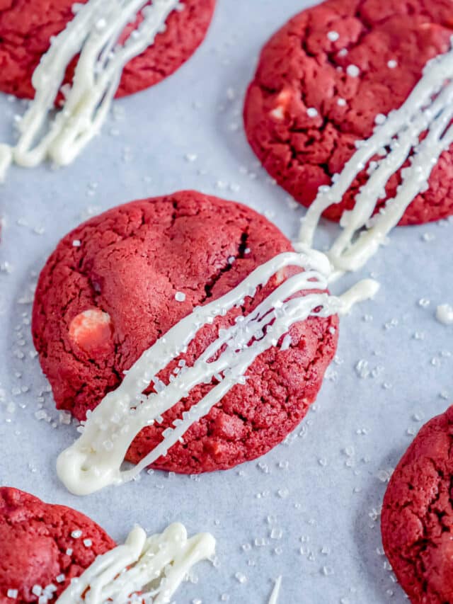 Red Velvet Cookies with White Chocolate Chips Story