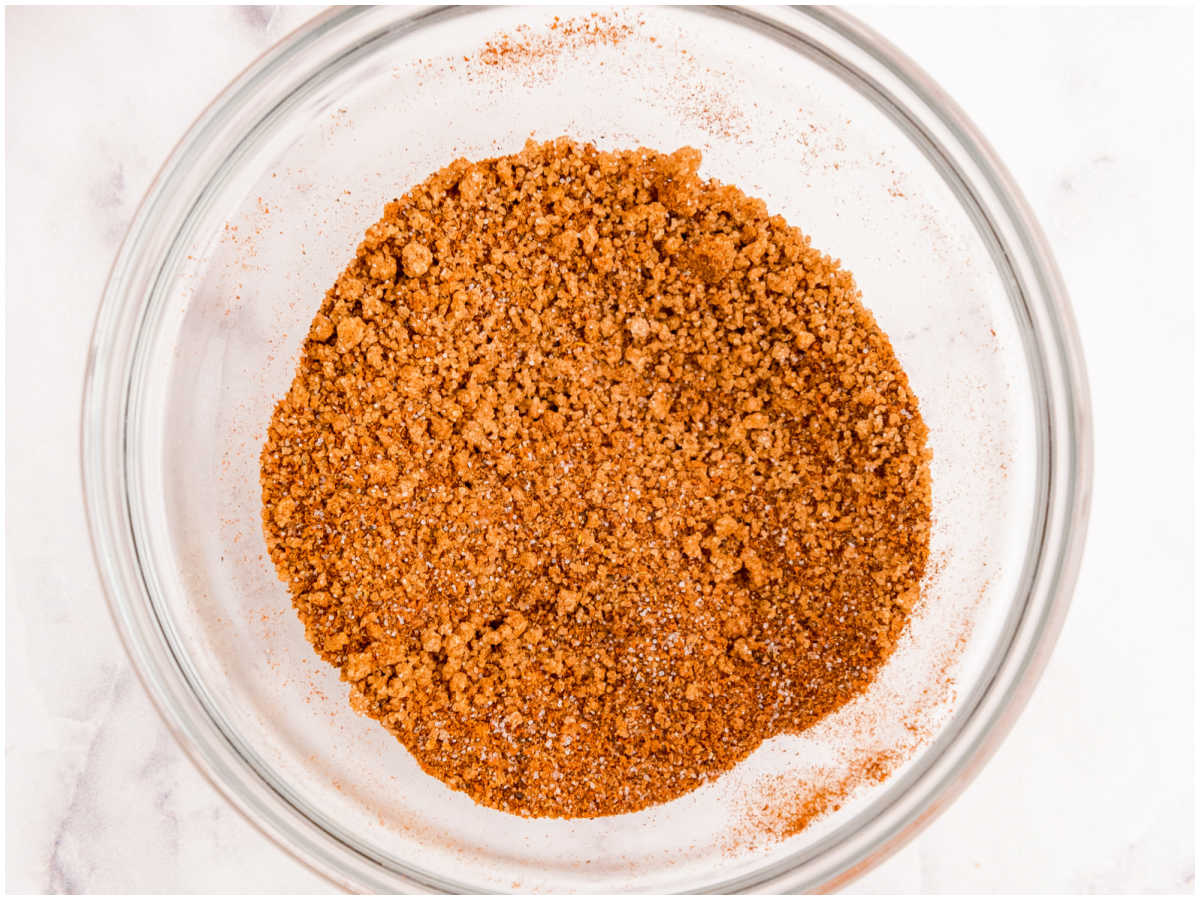 The spice rub mixed in a bowl.