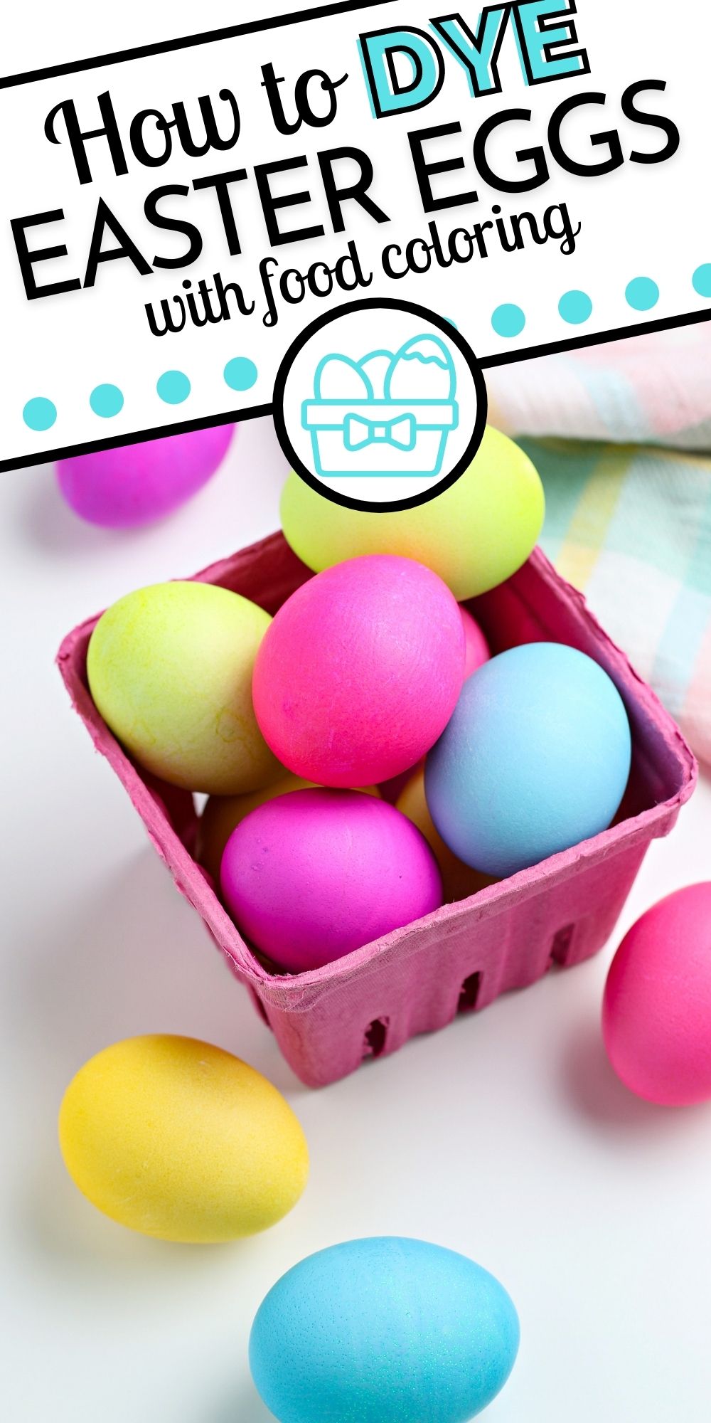 Learn How to Dye Easter Eggs with Food Coloring in this easy tutorial. Ditch the Easter eggs dyeing kit and do it from scratch instead!  via @foodfolksandfun