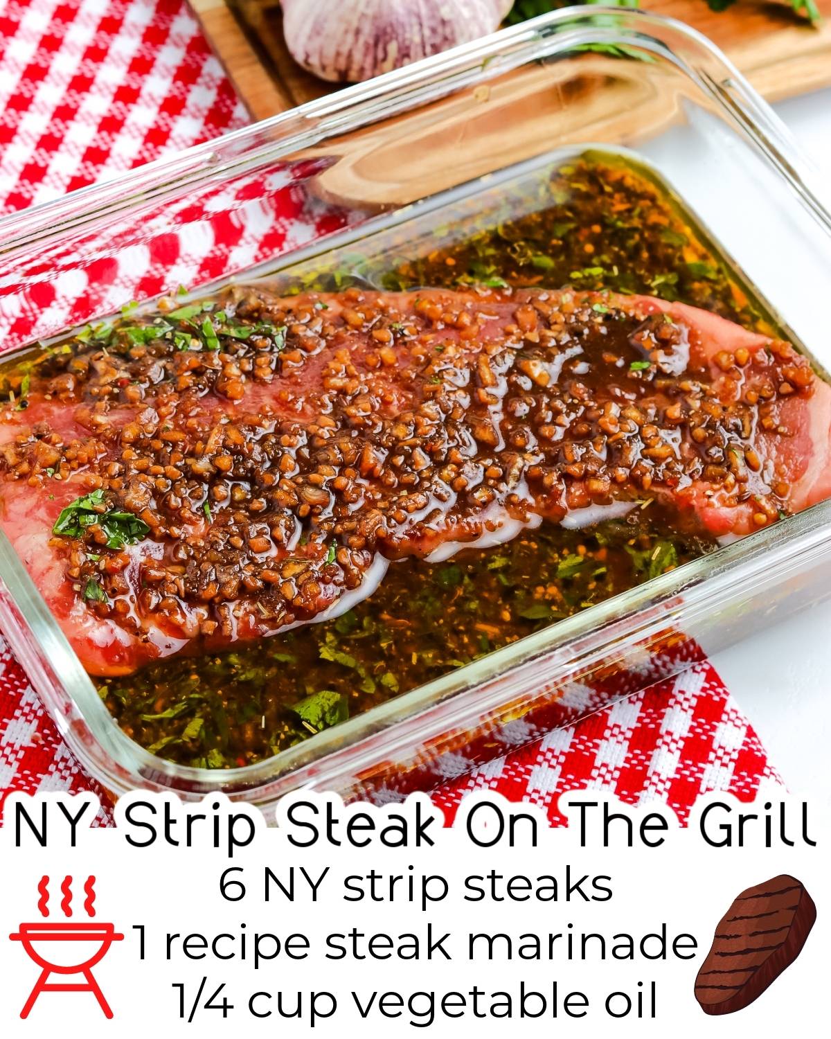 Grilled New York Strip Steak ingredients