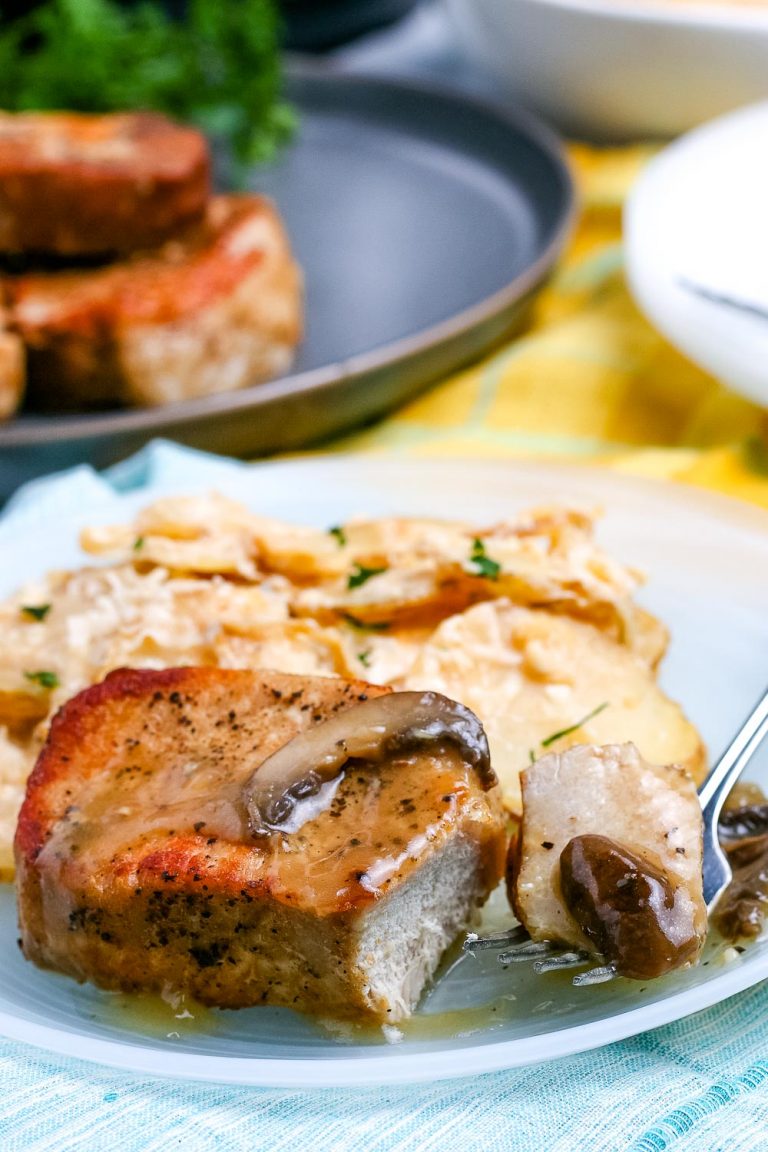 Instant Pot Pork Chops with Mushroom Gravy (Boneless Pork Chops)
