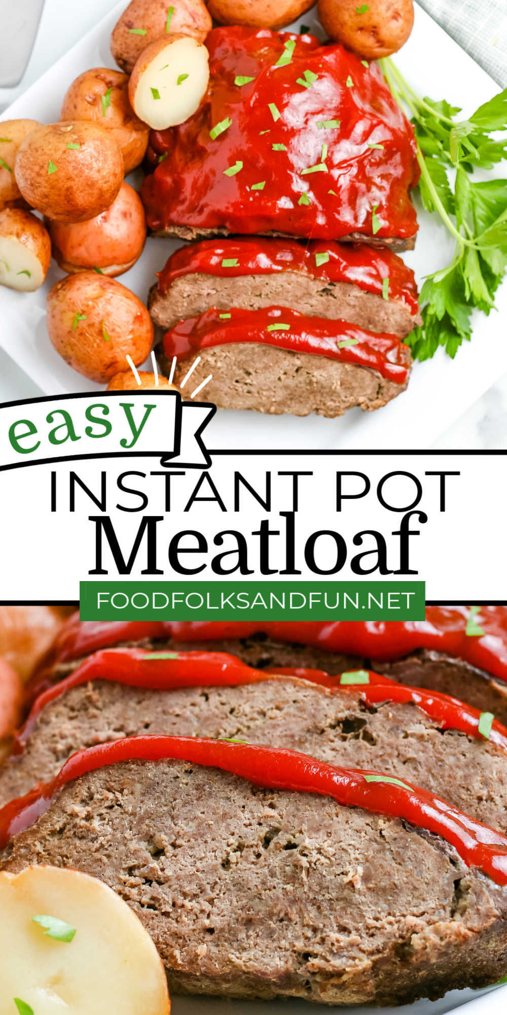 This Instant Pot Meatloaf recipe is everything you love about the classic but so much better! It’s easy to make, full of flavor, and the potatoes cook right along with it! via @foodfolksandfun