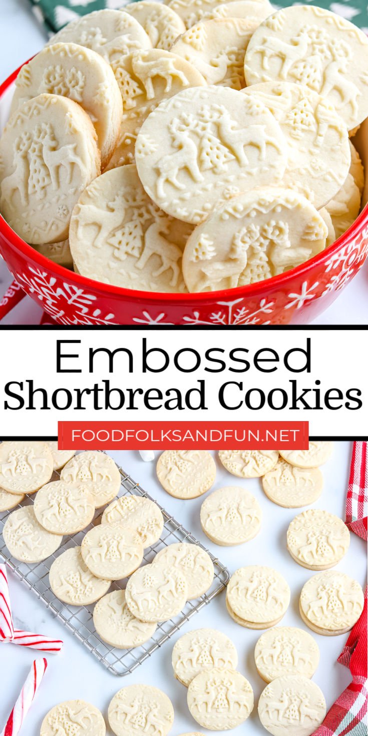 Shortbread Cookie Recipe For Embossed Rolling Pin • Food Folks and Fun