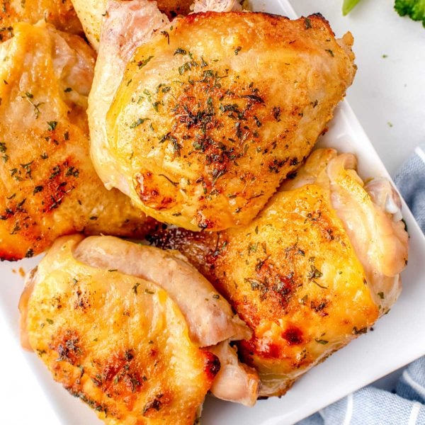 Broiled Chicken Thighs • Food Folks and Fun