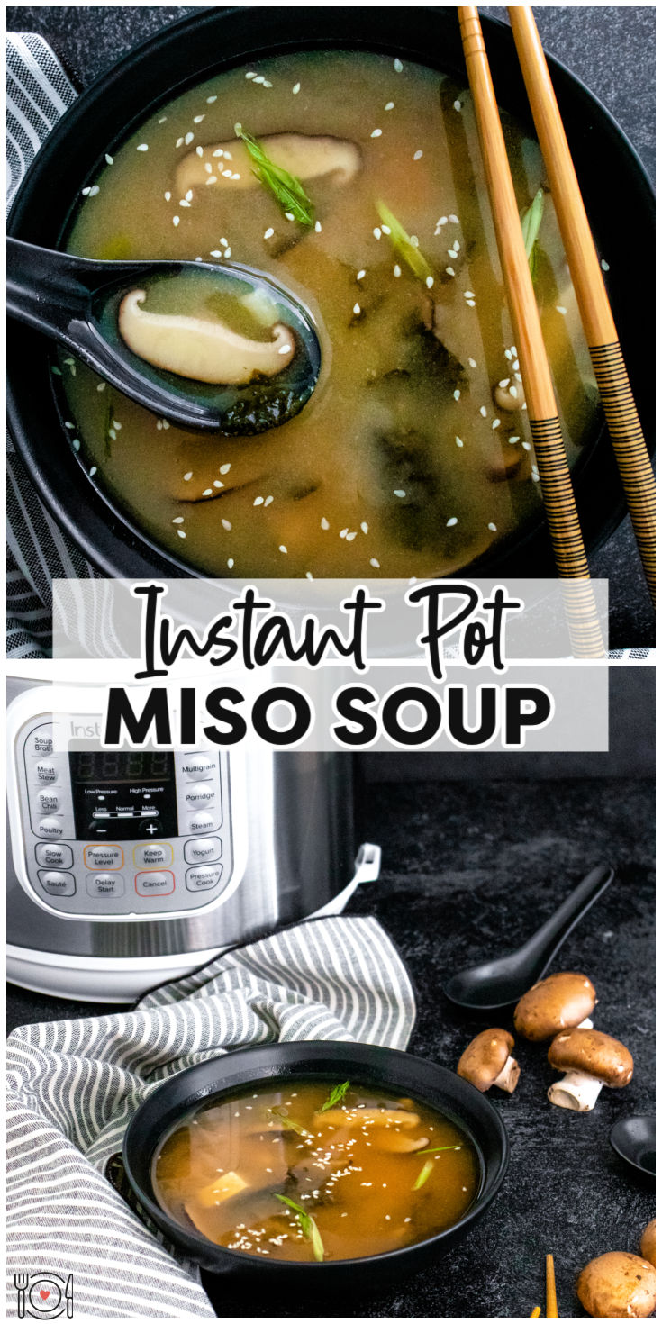 This Instant Pot Miso Soup Recipe Without Dashi is a simple recipe that you can make with easy-to-find grocery store ingredients. via @foodfolksandfun