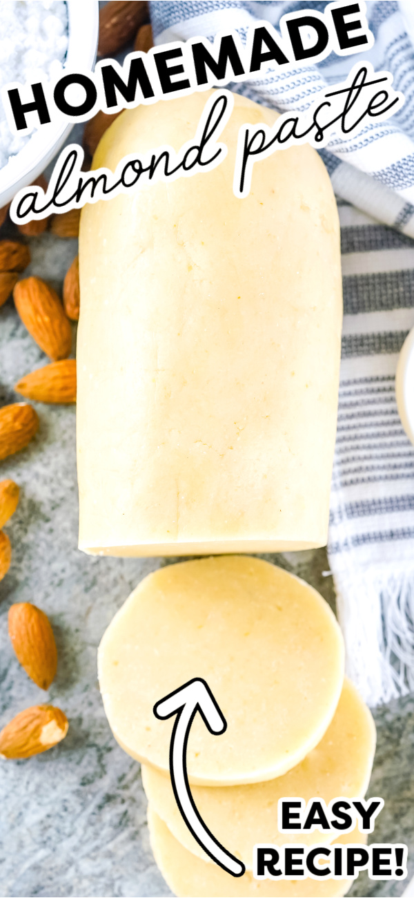 This Homemade Almond Paste Recipe is an easy recipe with just five simple ingredients. It takes just 5 minutes to make and costs less than store-bought! via @foodfolksandfun