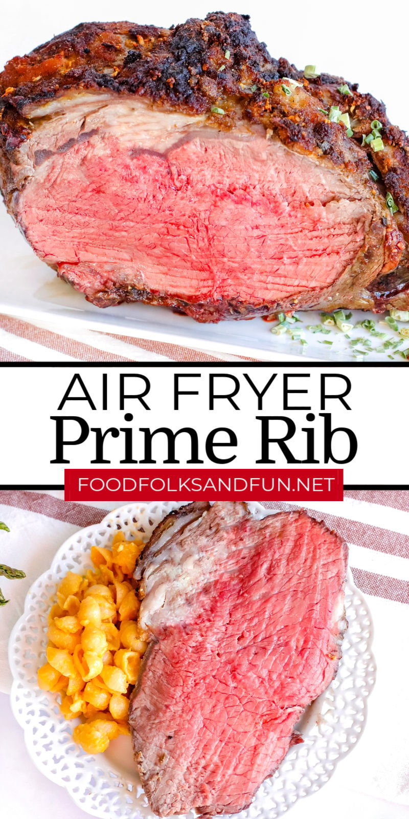 This Air Fryer Prime Rib tastes like it took all day to prepare, and you’ll be amazed at how much time this recipe saves you. It’s perfectly cooked, juicy, succulent, and so buttery. via @foodfolksandfun