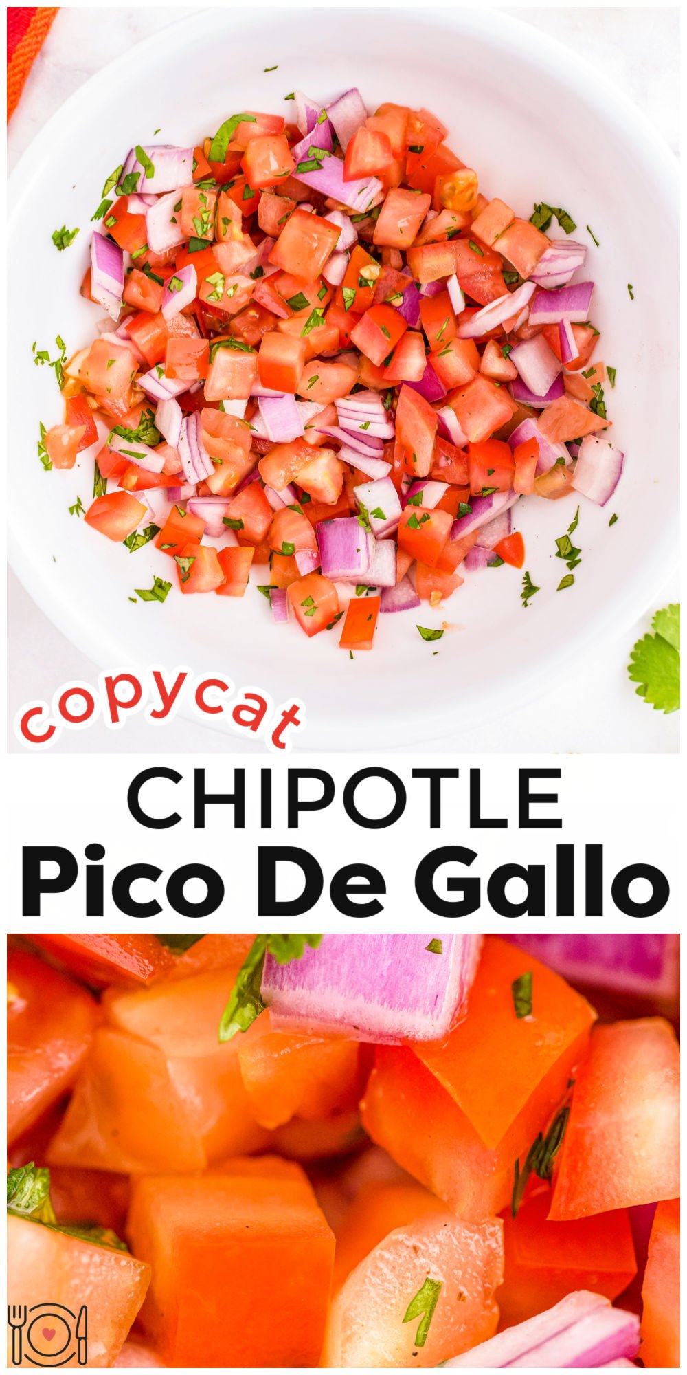This Chipotle Pico De Gallo Copycat recipe is simple to make and calls for just six ingredients. It’s great on its own or served with your favorite Mexican dishes. via @foodfolksandfun