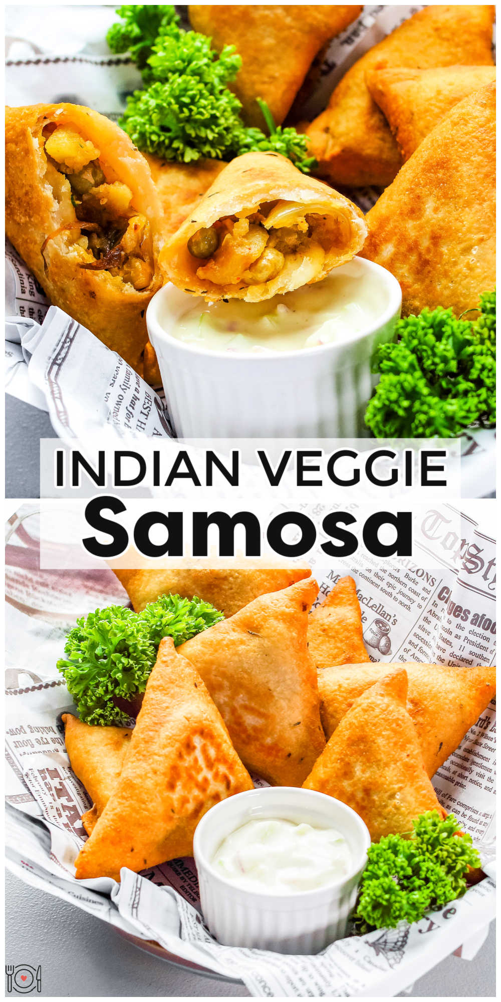 Make one of your favorite Indian snack foods at home with this Indian Vegetable Samosa Recipe. They’re perfectly crisp and so tasty. via @foodfolksandfun