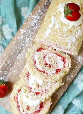 Strawberry Shortcake Roll Cake cover