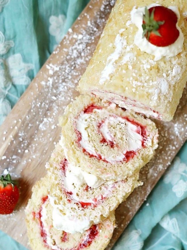 Strawberry Shortcake Roll Cake Story