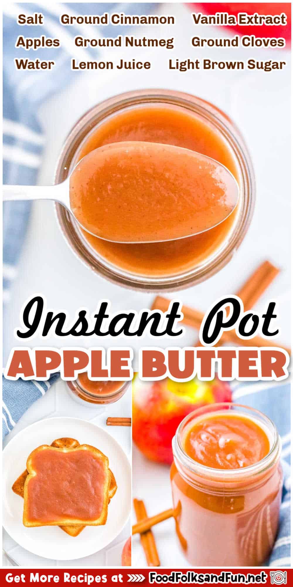 This Instant Pot Apple Butter Recipe is an easy version of the autumn classic. You’ll be enjoying this sweet, spiced, and slightly caramelized apple spread in no time with this pressure cooker recipe. via @foodfolksandfun