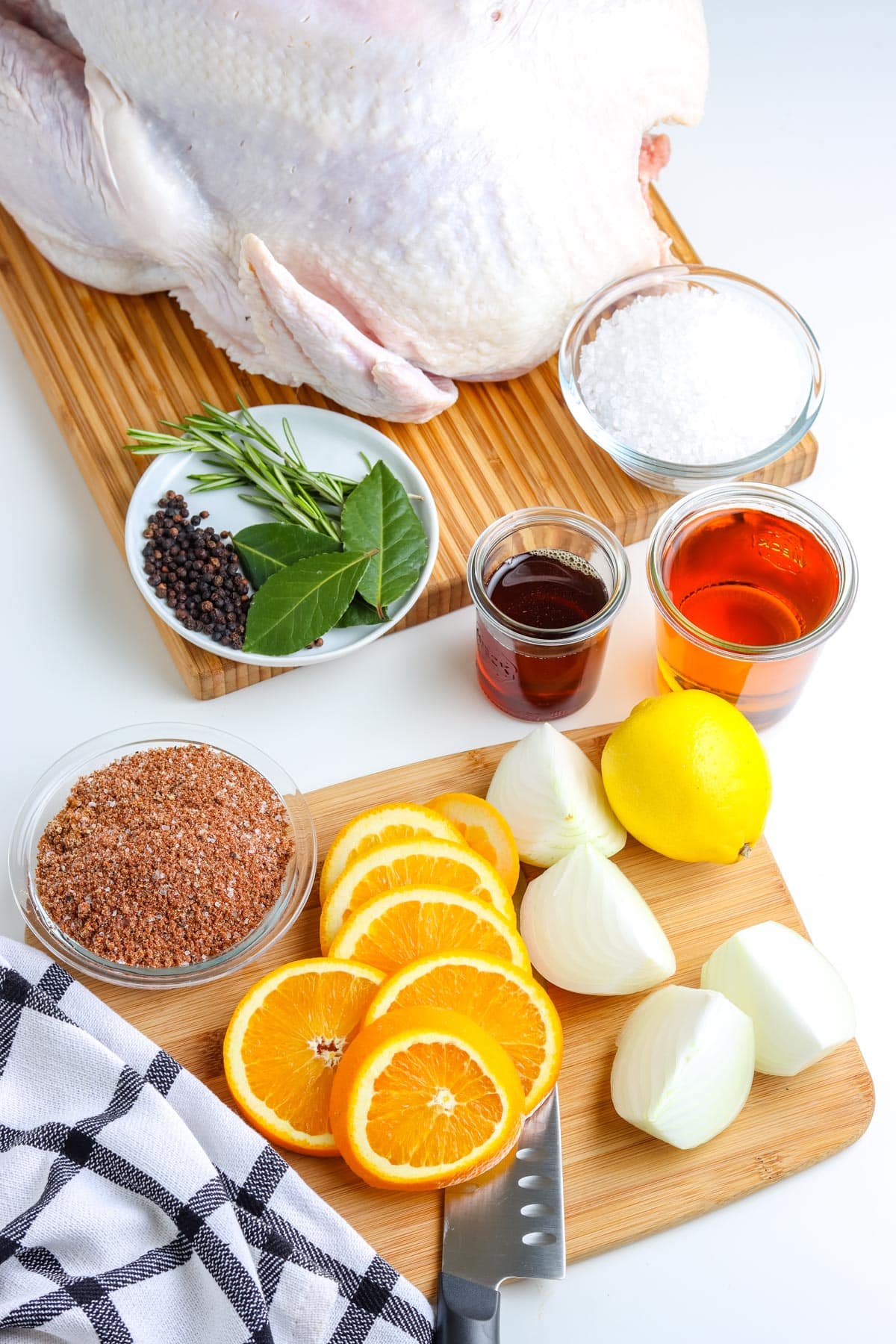 An overhead picture of all of the ingredients needed to make this recipe.