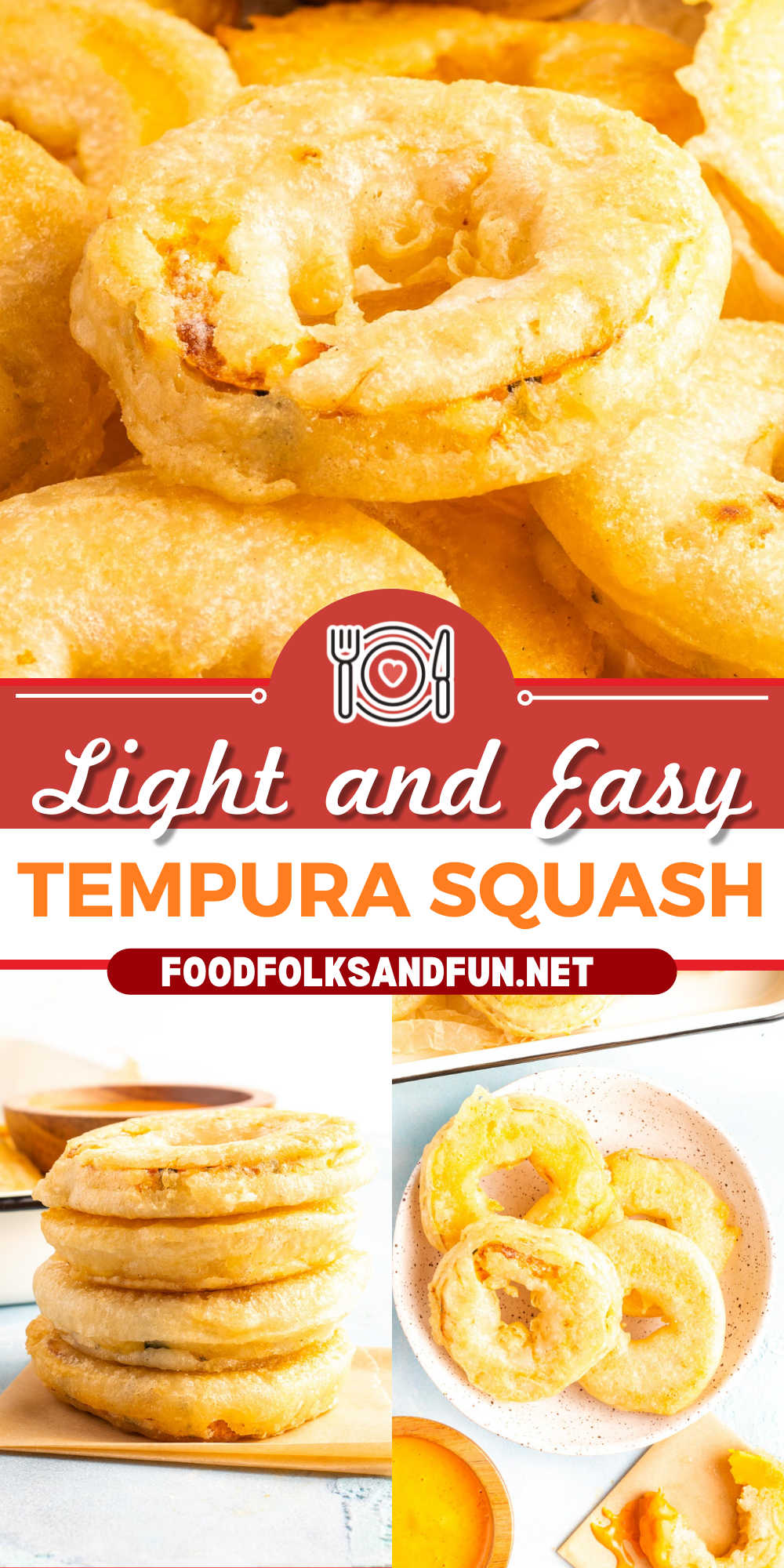You won't be able to resist this Squash Tempura. The crispy and airy coating has the perfect crunch, plus it's a lot easier to make than you think! via @foodfolksandfun