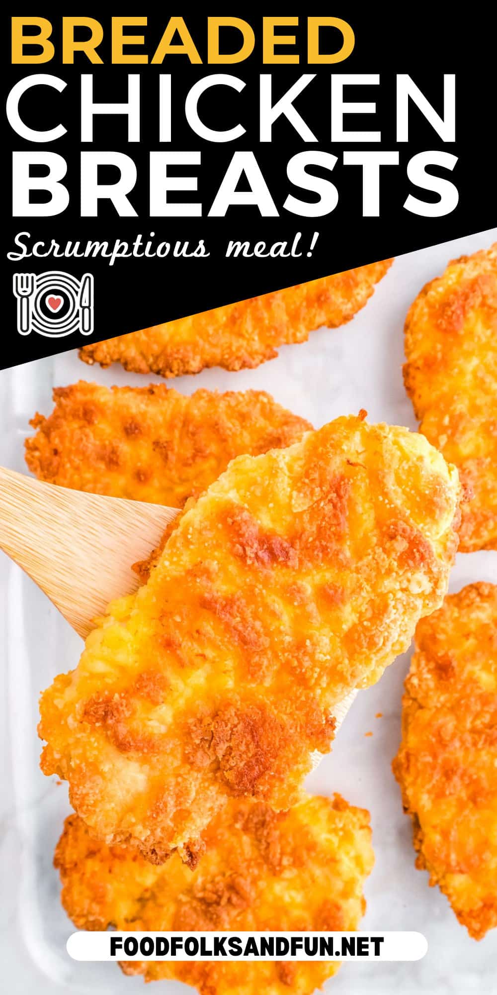 Baked Breaded Chicken is buttery and crispy on the outside and tender on the inside. This recipe is guaranteed to get rave reviews and recipe requests.  via @foodfolksandfun