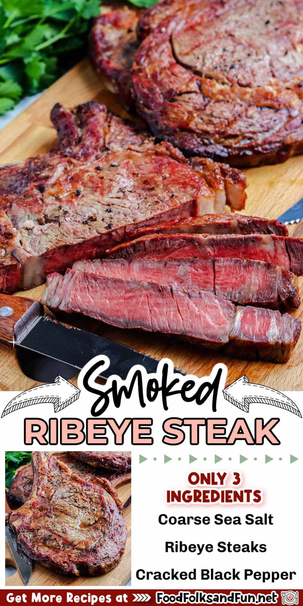 Elevate your steak game with my mouthwatering recipe for Smoked Ribeye Steak. It's perfectly seasoned and grilled to perfection.  via @foodfolksandfun