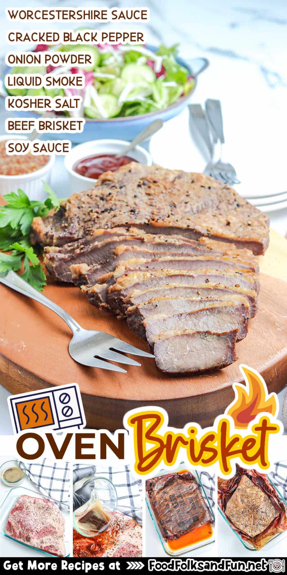 Discover the secret to tender, melt-in-your-mouth perfection with this oven brisket recipe. This recipe will elevate your culinary skills! via @foodfolksandfun