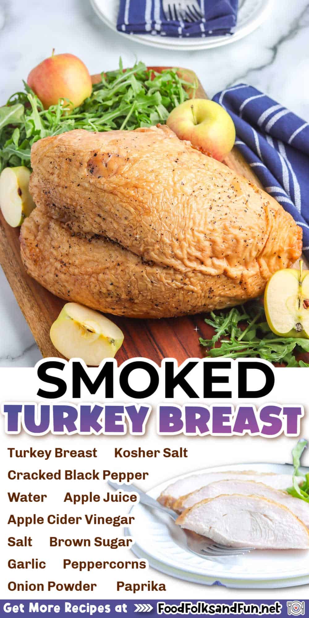 Prepare the perfect entree for any occasion with his Smoked Turkey Breast recipe. It’s juicy, loaded with flavor, and pairs perfectly with various sides! via @foodfolksandfun
