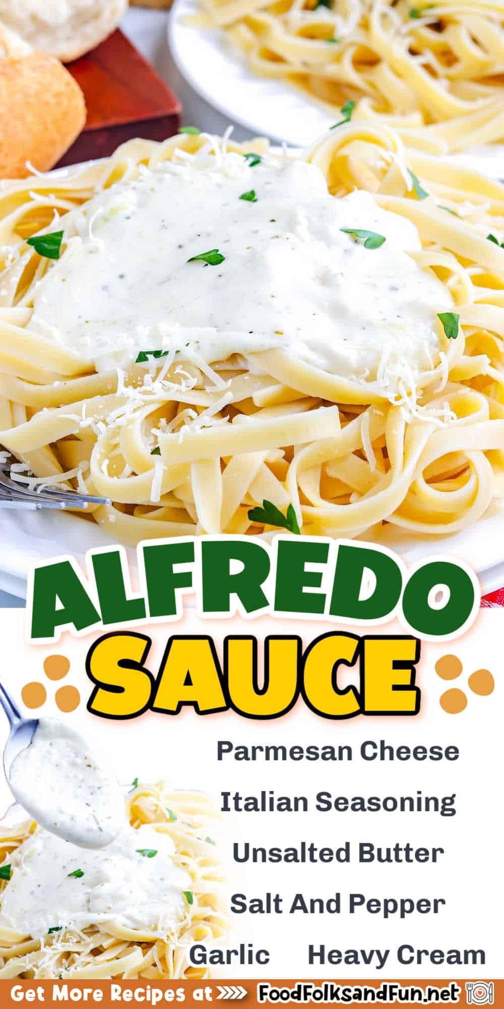 This easy homemade gluten-free Alfredo sauce is luxuriously creamy and bursting with deliciousness. Perfect for pasta, chicken, or vegetables. via @foodfolksandfun