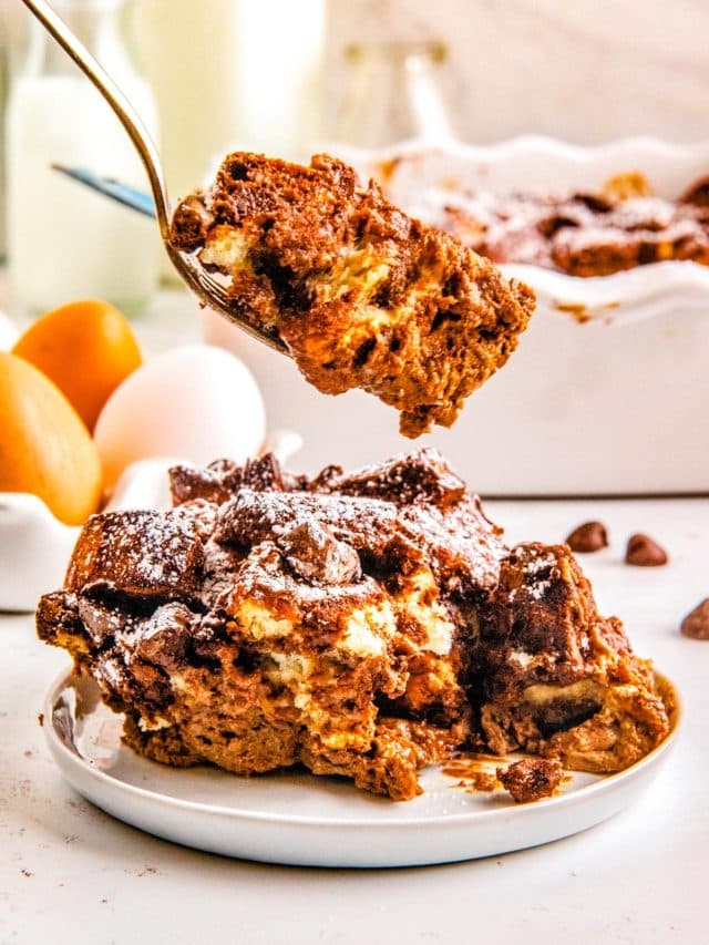 Chocolate Bread Pudding Story