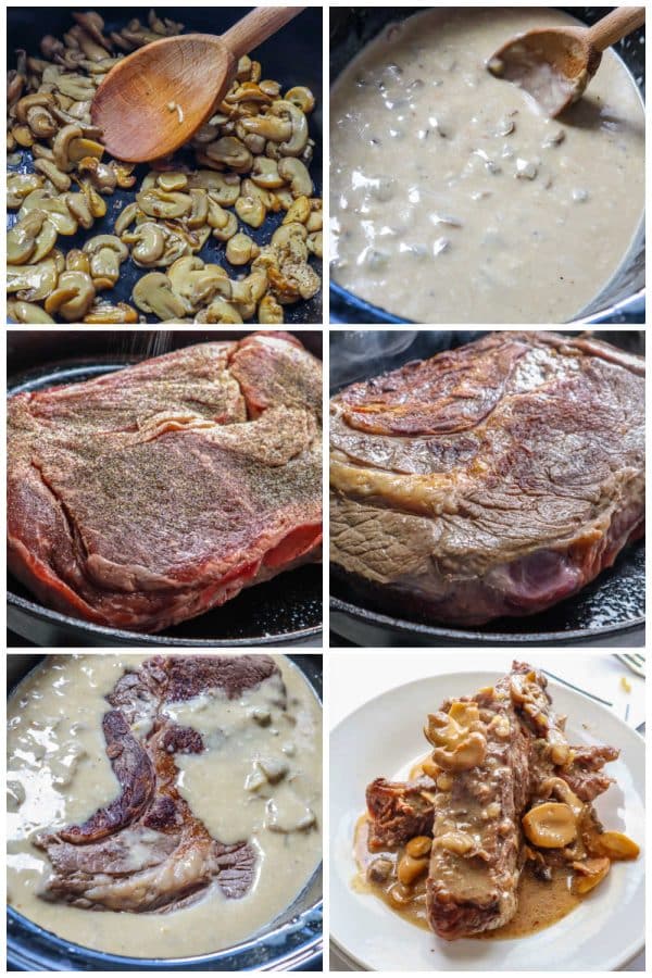A picture collage of how to make crockpot pot roast.