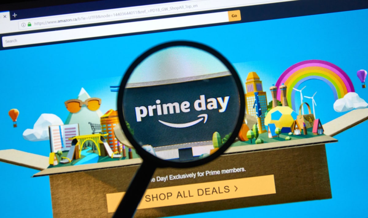 An image of Amazon's website for Prime Day.