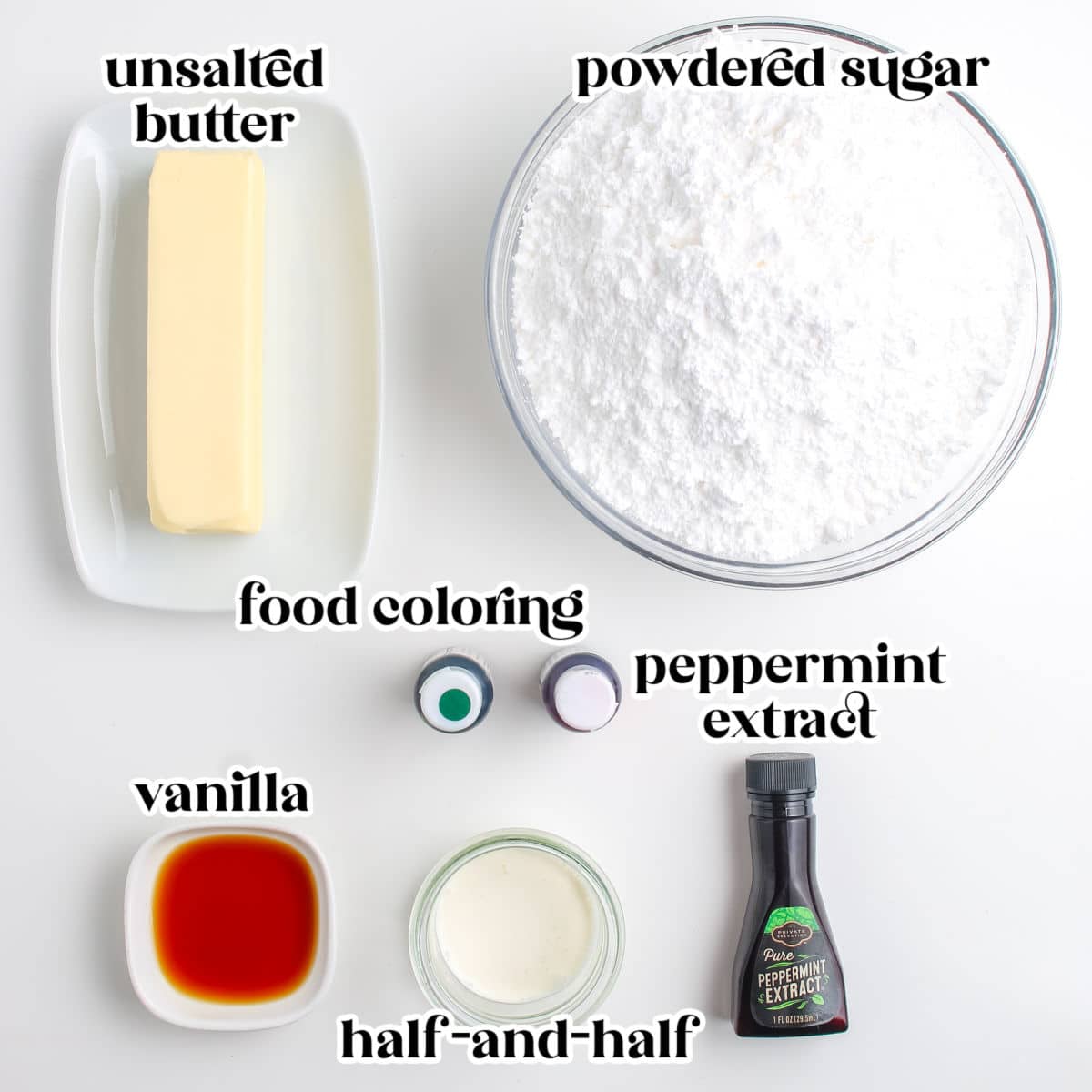 The ingredients with text overlay labeling each.
