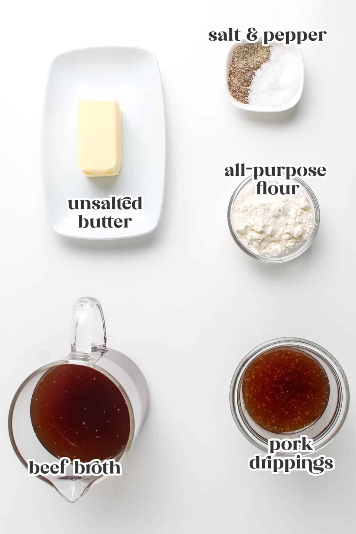 The ingredients with text overlay labeling each.